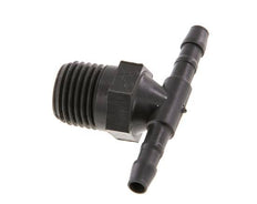 Boquilla de manguera en T de 4 mm y R1/4'' PA 6 con rosca macho [10 piezas]