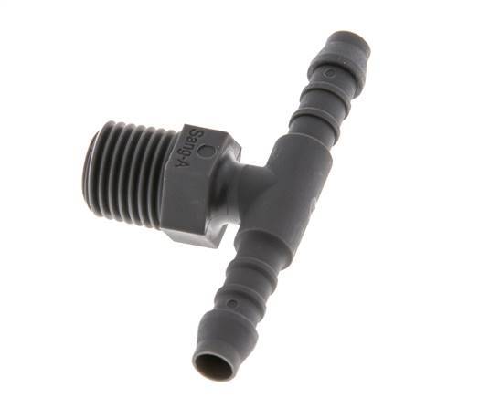 Boquilla de manguera de 6 mm (1/4'') y R1/4'' PA 6 con rosca macho [10 piezas]