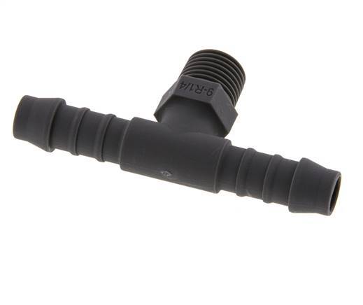 Boquilla para manguera de 9 mm (3/8'') y R1/4'' PA 6 con rosca macho [10 piezas]