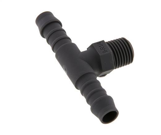 Boquilla para manguera de 9 mm (3/8'') y R1/4'' PA 6 con rosca macho [10 piezas]