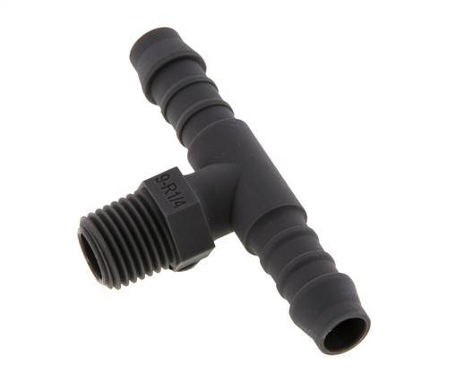 Boquilla para manguera de 9 mm (3/8'') y R1/4'' PA 6 con rosca macho [10 piezas]