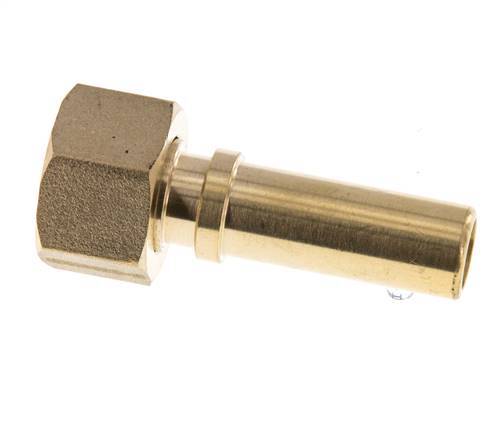 13 mm (1/2'') y G1/2'' Tuerca de racor de latón para manguera Junta plana Poliuretano Collares de seguridad EN 14420-5 (DIN 2817)