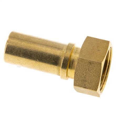 19 mm (3/4'') y G3/4'' Tuerca de racor de latón para manguera Junta plana Poliuretano Collares de seguridad EN 14420-5 (DIN 2817)
