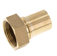 32 mm (1-1/4'') y G1-1/4'' Tuerca de racor de latón para manguera Junta plana Poliuretano Collares de seguridad EN 14420-5 (DIN 2817)