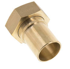 32 mm (1-1/4'') y G1-1/4'' Tuerca de racor de latón para manguera Junta plana Poliuretano Collares de seguridad EN 14420-5 (DIN 2817)