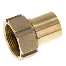 38 mm (1-1/2'') y G1-1/2'' Tuerca de racor de latón para manguera Junta plana Poliuretano Collares de seguridad EN 14420-5 (DIN 2817)