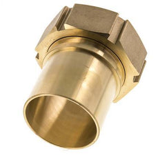63 mm (2-1/2'') y G2-1/2'' Tuerca de racor de latón para manguera Junta plana Poliuretano Collares de seguridad EN 14420-5 (DIN 2817)