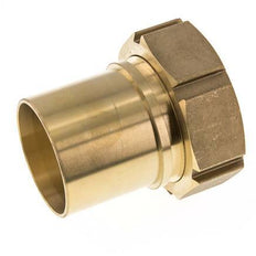 63 mm (2-1/2'') y G2-1/2'' Tuerca de racor de latón para manguera Junta plana Poliuretano Collares de seguridad EN 14420-5 (DIN 2817)