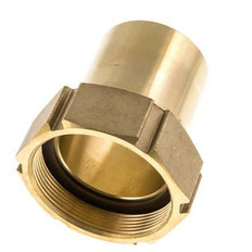 63 mm (2-1/2'') y G2-1/2'' Tuerca de racor de latón para manguera Junta plana Poliuretano Collares de seguridad EN 14420-5 (DIN 2817)