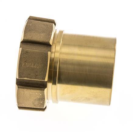 75 mm (3'') y G3'' Tuerca de racor de latón para manguera Junta plana Poliuretano Collares de seguridad EN 14420-5 (DIN 2817)