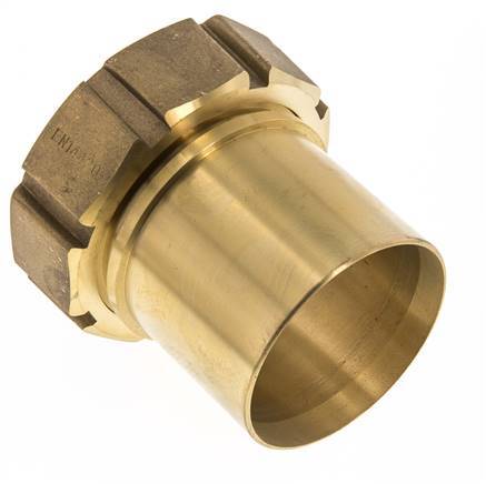 75 mm (3'') y G3'' Tuerca de racor de latón para manguera Junta plana Poliuretano Collares de seguridad EN 14420-5 (DIN 2817)