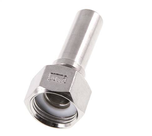 13 mm (1/2'') y G1/2'' Acero inoxidable 1.4401 Tuerca de racor para manguera Junta plana PTFE Collares de seguridad EN 14420-5 (DIN 2817)