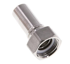 19 mm (3/4'') y G3/4'' Acero inoxidable 1.4401 Tuerca de racor para manguera Junta plana PTFE Collares de seguridad EN 14420-5 (DIN 2817)