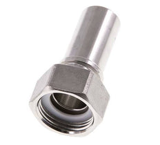 19 mm (3/4'') y G3/4'' Acero inoxidable 1.4401 Tuerca de racor para manguera Junta plana PTFE Collares de seguridad EN 14420-5 (DIN 2817)