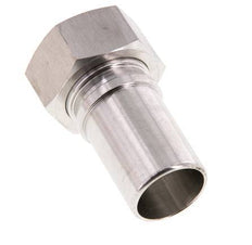 25 mm (1'') y G1'' Acero inoxidable 1.4401 Tuerca de racor para manguera Junta plana PTFE Collares de seguridad EN 14420-5 (DIN 2817)