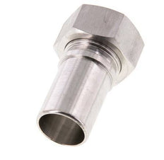 25 mm (1'') y G1'' Acero inoxidable 1.4401 Tuerca de racor para manguera Junta plana PTFE Collares de seguridad EN 14420-5 (DIN 2817)