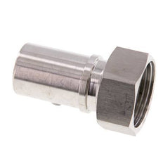 25 mm (1'') y G1'' Acero inoxidable 1.4401 Tuerca de racor para manguera Junta plana PTFE Collares de seguridad EN 14420-5 (DIN 2817)