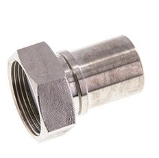 32 mm (1-1/4'') y G1-1/4'' Acero inoxidable 1.4401 Tuerca de racor para manguera Junta plana PTFE Collares de seguridad EN 14420-5 (DIN 2817)
