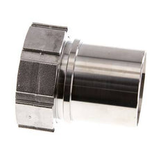 63 mm (2-1/2'') y G2-1/2'' Acero inoxidable 1.4401 Tuerca de racor para manguera Junta plana PTFE Collares de seguridad EN 14420-5 (DIN 2817)