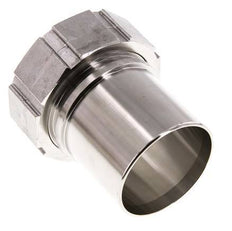 63 mm (2-1/2'') y G2-1/2'' Acero inoxidable 1.4401 Tuerca de racor para manguera Junta plana PTFE Collares de seguridad EN 14420-5 (DIN 2817)