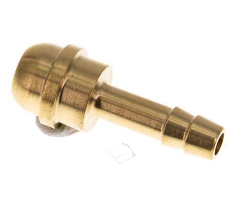 Boquilla de latón de 6 mm (1/4'') sin tuerca de unión (G3/8'') [5 piezas]
