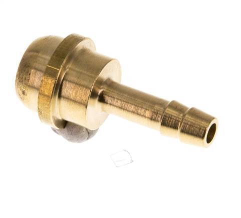 Boquilla de latón de 6 mm (1/4'') sin tuerca de unión (G1/2'') [2 piezas]