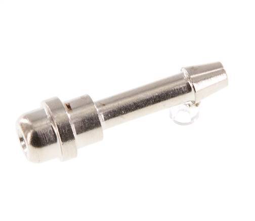 Boquilla de latón niquelado de 4 mm sin tuerca de unión (G1/8'') 11mm [5 Piezas]