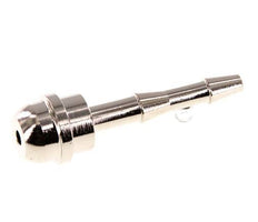 Boquilla de latón niquelado de 4 mm sin tuerca de unión (G3/8'') 14,5mm [2 Piezas]