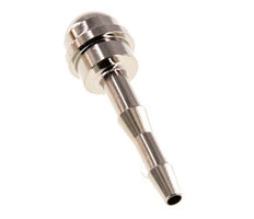 Boquilla de latón niquelado de 4 mm sin tuerca de unión (G3/8'') 14,5mm [2 Piezas]