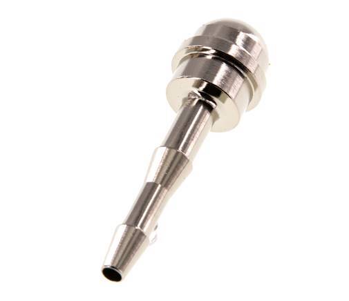 Boquilla de latón niquelado de 4 mm sin tuerca de unión (G3/8'') 14,5mm [2 Piezas]