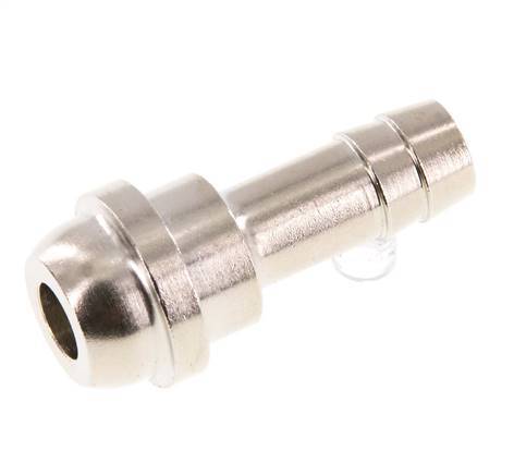 Lengüeta de latón niquelado de 9 mm (3/8'') sin tuerca de unión (G1/2'') 19,5mm [2 Piezas]