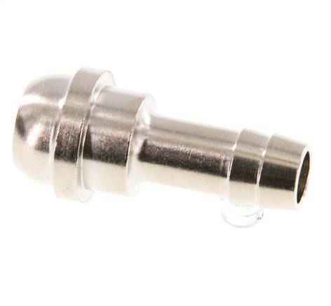 Lengüeta de latón niquelado de 9 mm (3/8'') sin tuerca de unión (G1/2'') 19,5mm [2 Piezas]