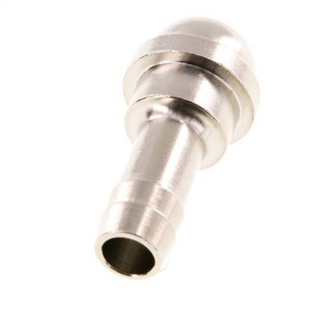 Lengüeta de latón niquelado de 9 mm (3/8'') sin tuerca de unión (G1/2'') 19,5mm [2 Piezas]