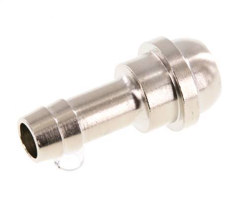 Lengüeta de latón niquelado de 9 mm (3/8'') sin tuerca de unión (G1/2'') 19,5mm [2 Piezas]