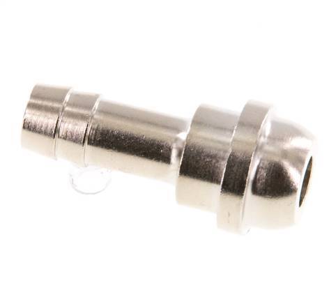 Lengüeta de latón niquelado de 9 mm (3/8'') sin tuerca de unión (G1/2'') 19,5mm [2 Piezas]