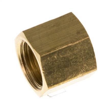 Tuerca de unión de latón de 4/6mm (G1/8'') L11mm [10 Piezas]