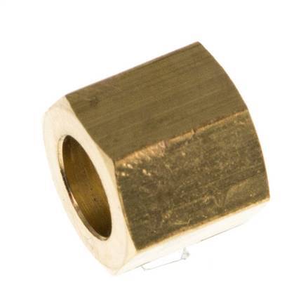 Tuerca de unión de latón de 4/6mm (G1/8'') L11mm [10 Piezas]