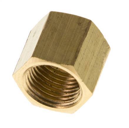 Tuerca de unión de latón de 4/6mm (G1/8'') L11mm [10 Piezas]