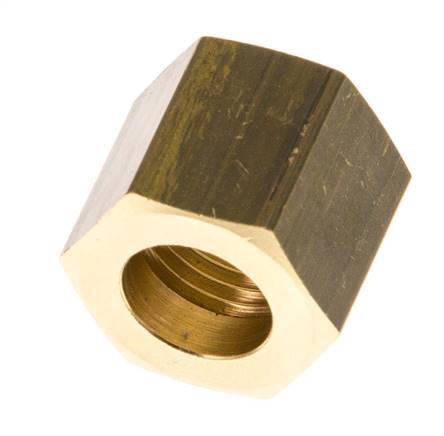 9mm (G1/4'') Tuerca de Unión de Latón L15.5mm [5 Piezas]