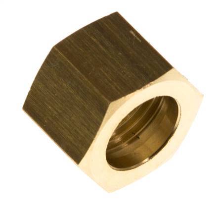 4/6/9mm (G3/8'') Tuerca de Unión de Latón L14.5mm [5 Piezas]