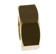 Tuerca de unión de latón de 13mm (G3/4'') L13.5mm [2 Piezas]