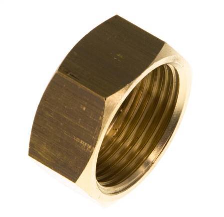Tuerca de unión de latón de 13mm (G3/4'') L13.5mm [2 Piezas]