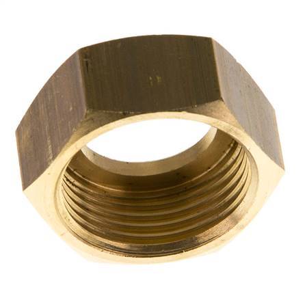 Tuerca de unión de latón de 13mm (G3/4'') L13.5mm [2 Piezas]