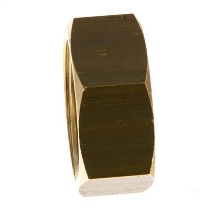 Tuerca de unión de latón de 13mm (G3/4'') L13.5mm [2 Piezas]