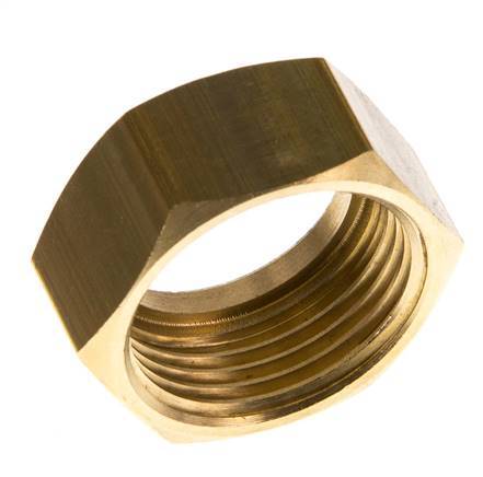 Tuerca de unión de latón de 19mm (G3/4'') L13.5mm [2 Piezas]