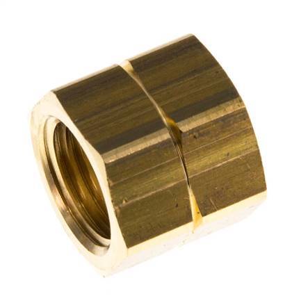 4/6mm (G1/4'' LH) Tuerca de Unión de Latón L15.5mm [5 Piezas]