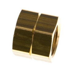 4/6mm (G1/4'' LH) Tuerca de Unión de Latón L15.5mm [5 Piezas]