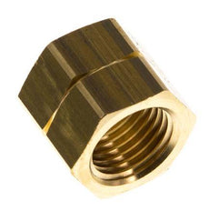 4/6mm (G1/4'' LH) Tuerca de Unión de Latón L15.5mm [5 Piezas]