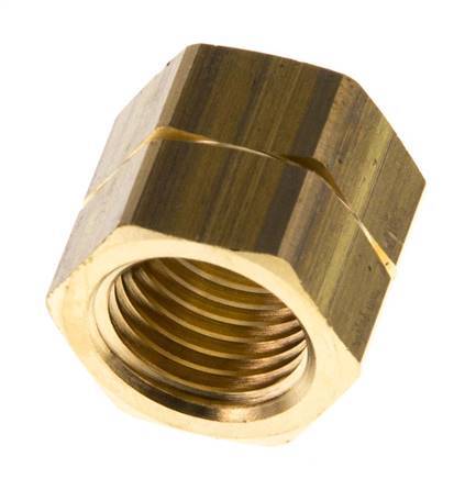 4/6mm (G1/4'' LH) Tuerca de Unión de Latón L15.5mm [5 Piezas]