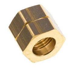 9mm (G1/4'' LH) Tuerca de Unión de Latón L15.5mm [5 Piezas]